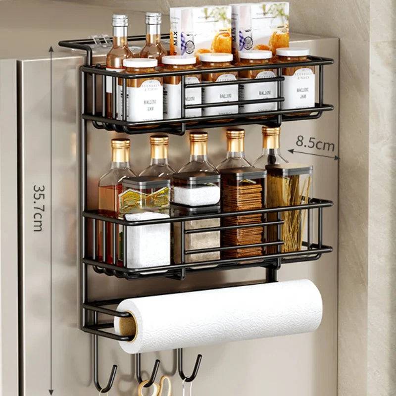Refrigerator Side Storage Rack | Kitchen | Luvasmr - Satisfyingly Organised
