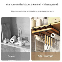 Kitchen Hanging Storage Rack | Kitchen | Luvasmr - Satisfyingly Organised