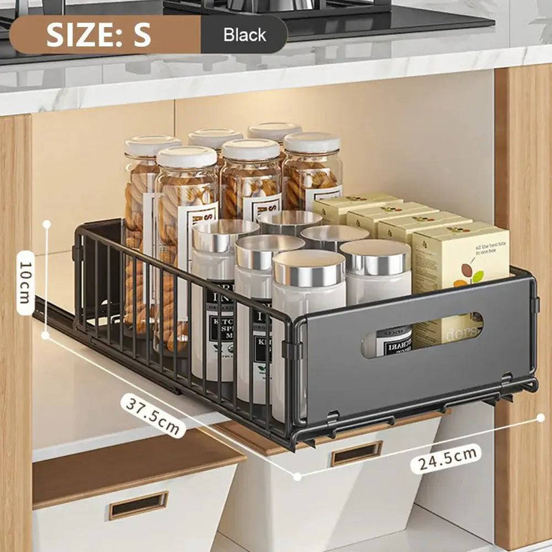 Kitchen Pull-Out Storage Rack & Spice Organiser | Kitchen | Luvasmr - Satisfyingly Organised