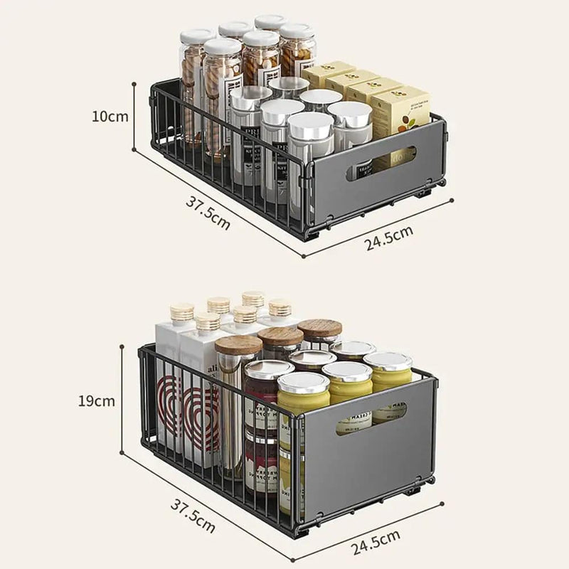 Kitchen Pull-Out Storage Rack & Spice Organiser | Kitchen | Luvasmr - Satisfyingly Organised