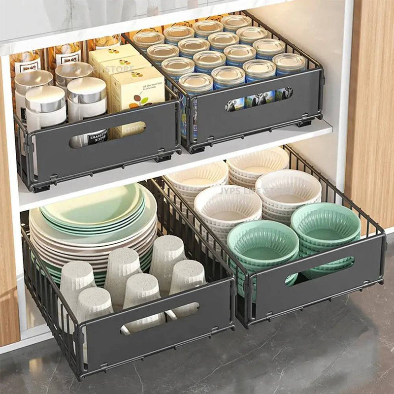 Kitchen Pull-Out Storage Rack & Spice Organiser | Kitchen | Luvasmr - Satisfyingly Organised