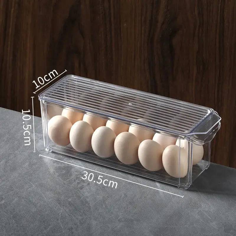 Fridge Organizer Stackable Refrigerator Organizer Bins with Lids Clear Fruit Storage Containers Freezer Pantry kitchen Organizer |  | Luvasmr - Satisfyingly Organised