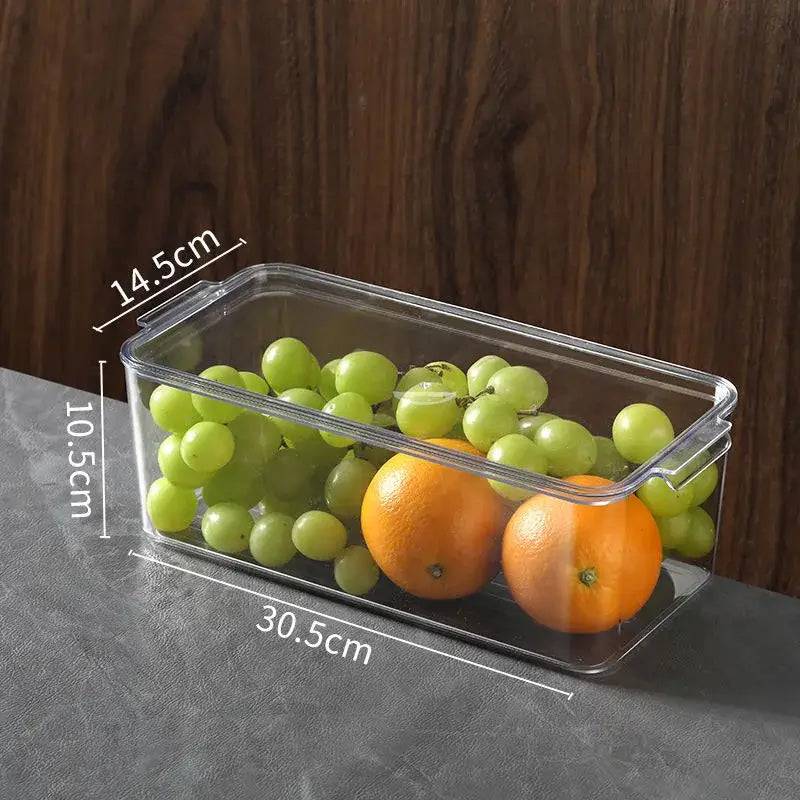 Fridge Organizer Stackable Refrigerator Organizer Bins with Lids Clear Fruit Storage Containers Freezer Pantry kitchen Organizer |  | Luvasmr - Satisfyingly Organised