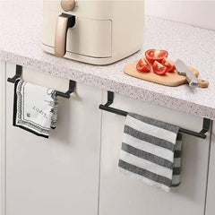 Stainless Steel Over Cabinet Towel Rack | Kitchen | Luvasmr - Satisfyingly Organised