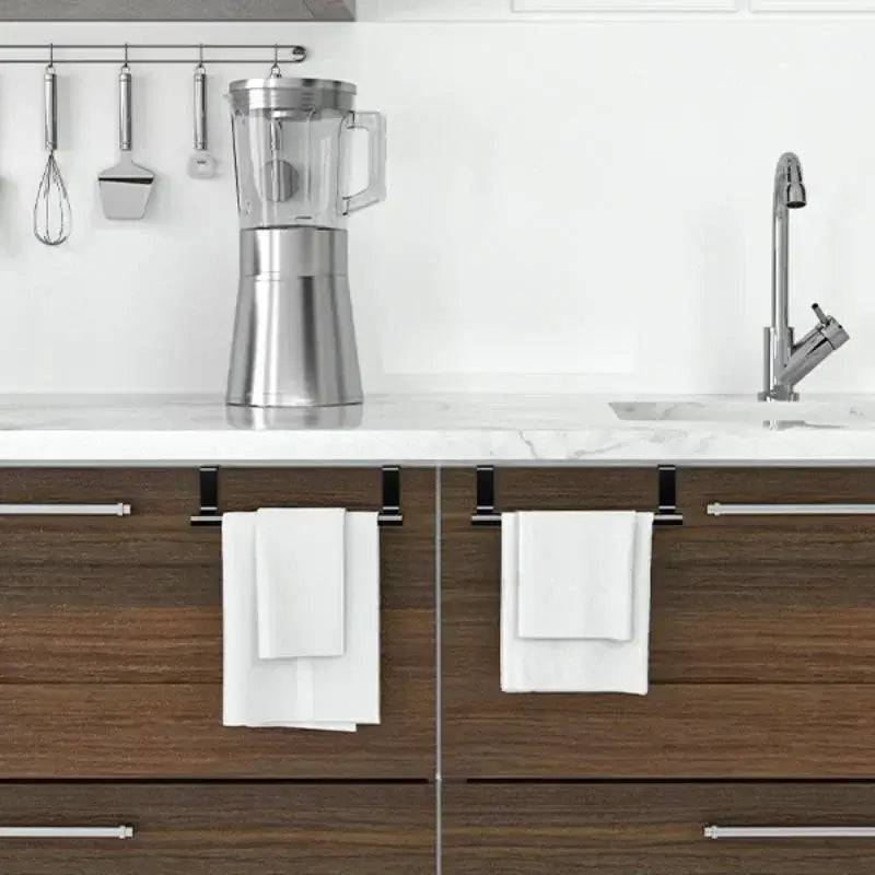 Stainless Steel Over Cabinet Towel Rack | Kitchen | Luvasmr - Satisfyingly Organised