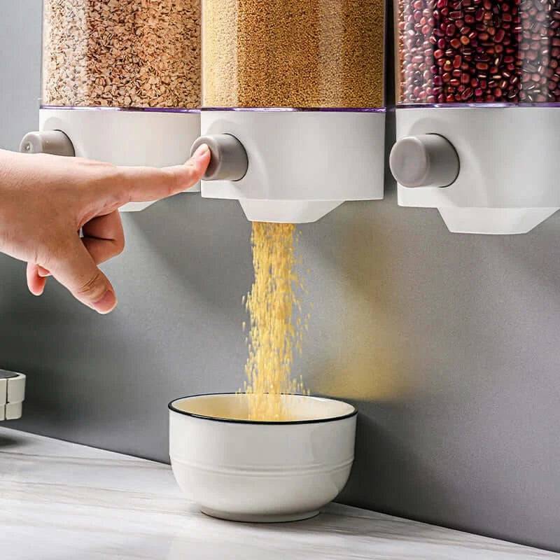 Wall-Mounted Grain Storage Box | Kitchen | Luvasmr - Satisfyingly Organised