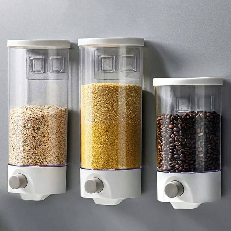 Wall-Mounted Grain Storage Box | Kitchen | Luvasmr - Satisfyingly Organised