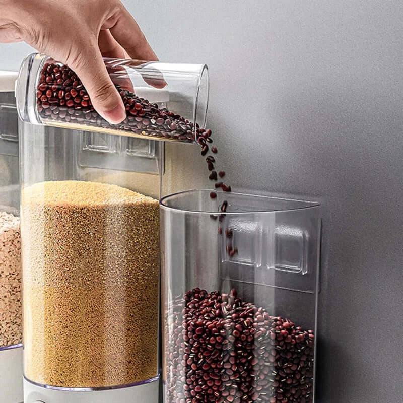Wall-Mounted Grain Storage Box | Kitchen | Luvasmr - Satisfyingly Organised