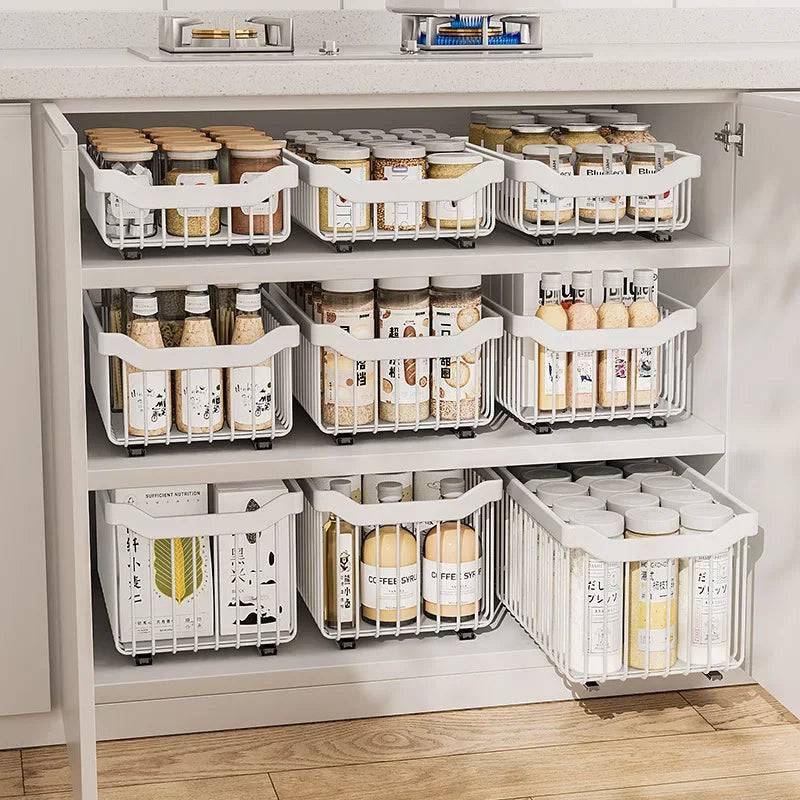 Kitchen Pull Out Storage Shelf | Kitchen | Luvasmr - Satisfyingly Organised
