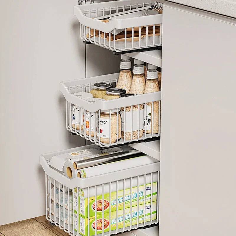 Kitchen Pull Out Storage Shelf | Kitchen | Luvasmr - Satisfyingly Organised