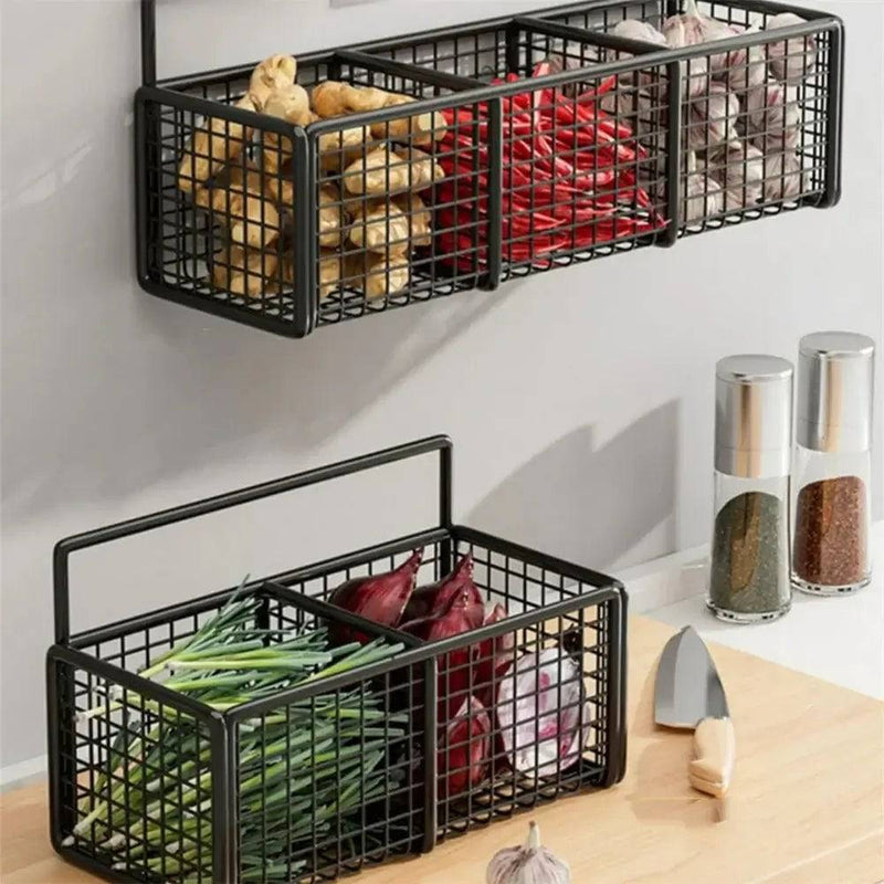 Wall-Mounted Kitchen Storage Rack | Kitchen | Luvasmr - Satisfyingly Organised