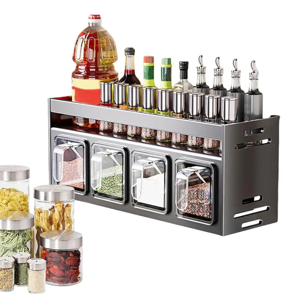 Stylish Kitchen Seasoning Rack | Kitchen | Luvasmr - Satisfyingly Organised