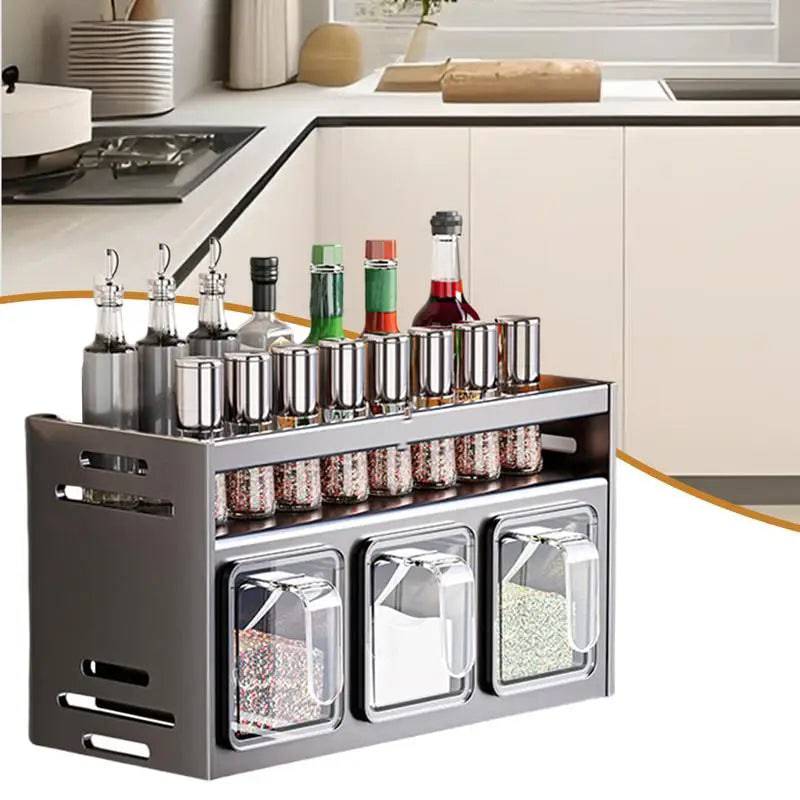 Stylish Kitchen Seasoning Rack | Kitchen | Luvasmr - Satisfyingly Organised