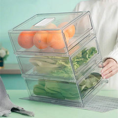 Stackable Refrigerator Food Organiser | Kitchen | Luvasmr - Satisfyingly Organised