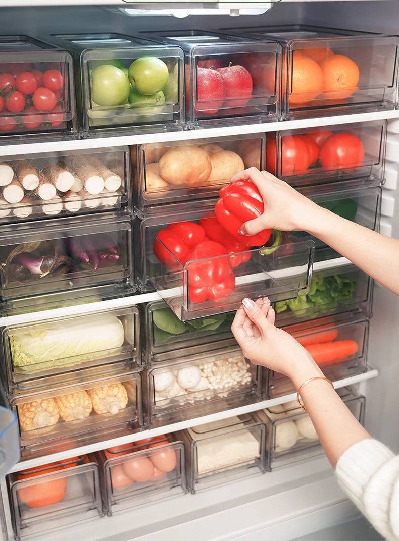 Stackable Refrigerator Food Organiser | Kitchen | Luvasmr - Satisfyingly Organised