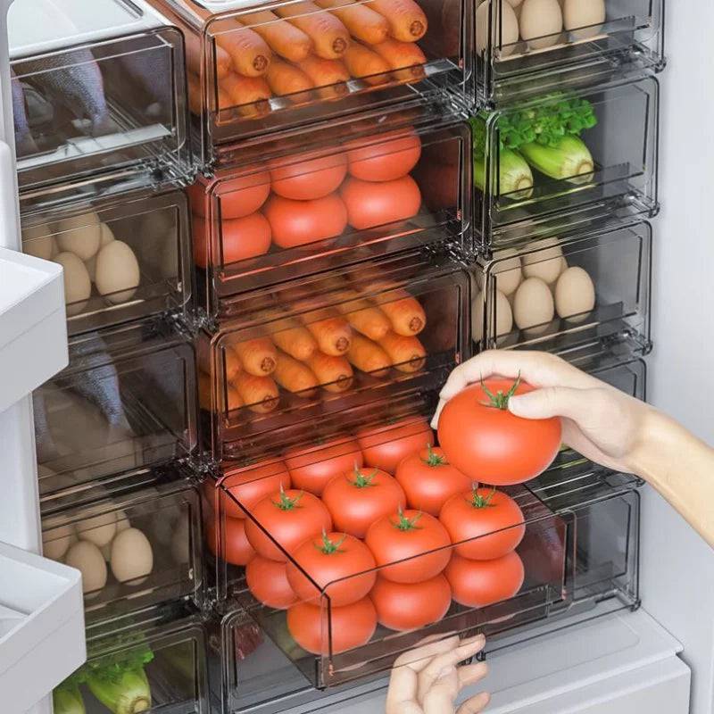 Stackable Refrigerator Food Organiser | Kitchen | Luvasmr - Satisfyingly Organised