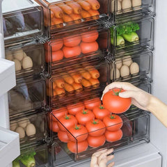 Stackable Refrigerator Food Organiser | Kitchen | Luvasmr - Satisfyingly Organised