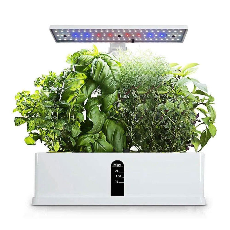 Adjustable Hydroponic Garden System with LED Grow Lights - Luvasmr