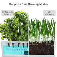 Adjustable Hydroponic Garden System with LED Grow Lights - Luvasmr