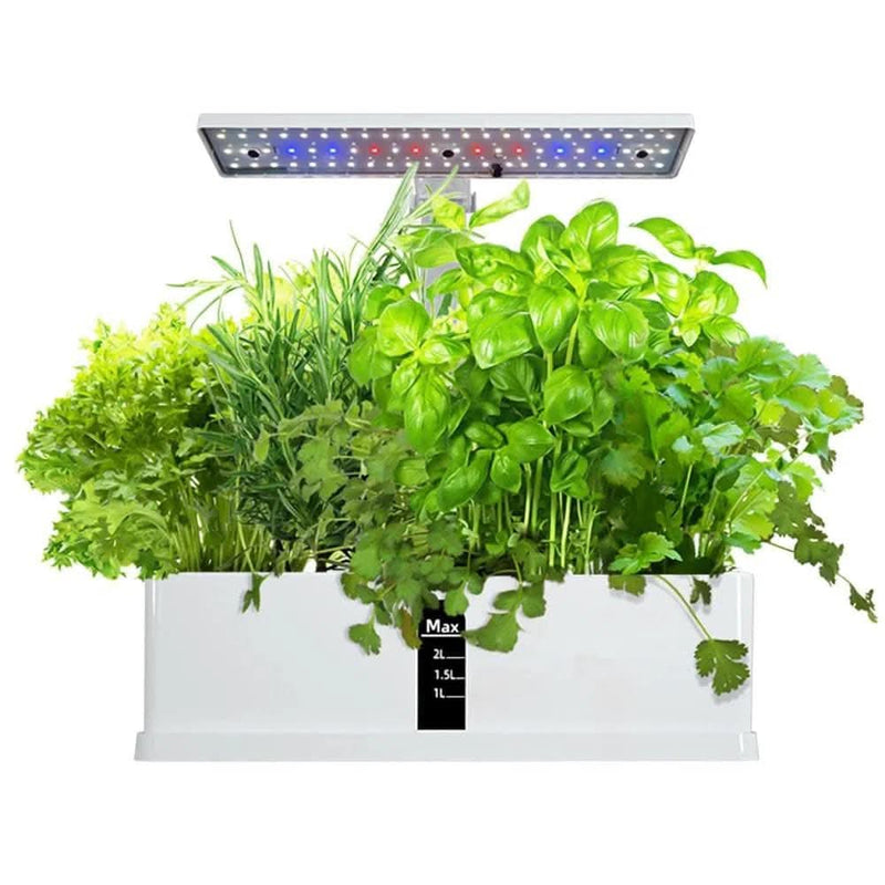 Adjustable Hydroponic Garden System with LED Grow Lights - Luvasmr
