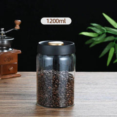 Press-Type Coffee Beans Vacuum Sealed Container | Kitchen | Luvasmr - Satisfyingly Organised