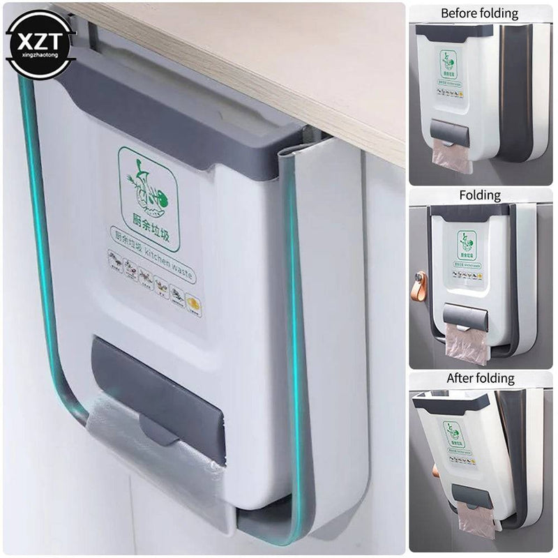 Kitchen Folding Trash Can | Kitchen | Luvasmr - Satisfyingly Organised