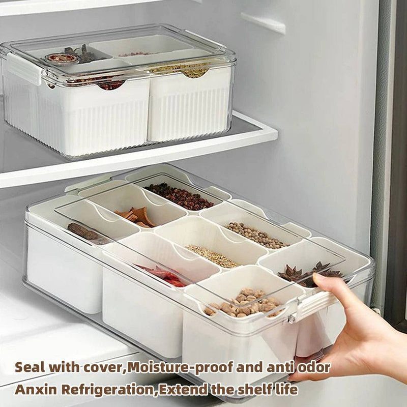 8 In 1 Seasoning Storage Box | Kitchen | Luvasmr - Satisfyingly Organised