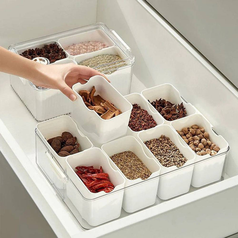 8 In 1 Seasoning Storage Box | Kitchen | Luvasmr - Satisfyingly Organised