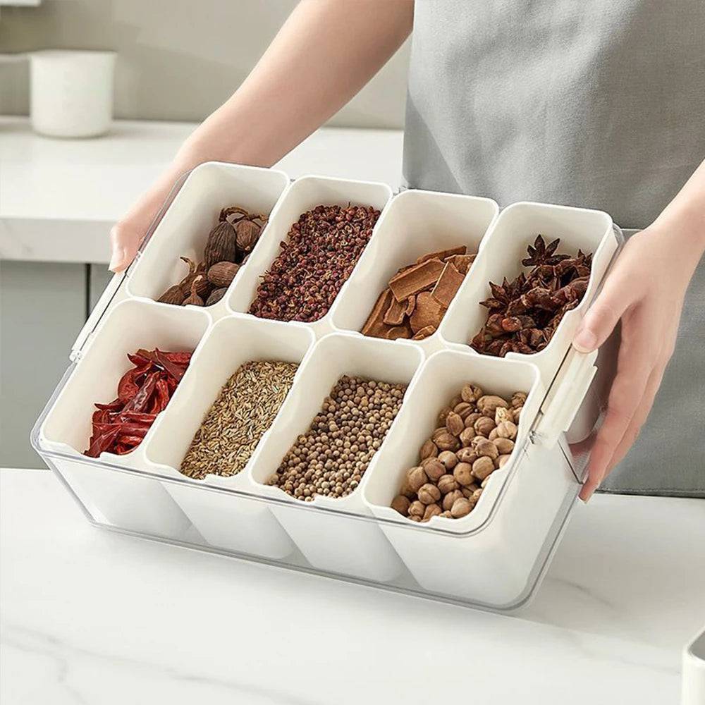 8 In 1 Seasoning Storage Box | Kitchen | Luvasmr - Satisfyingly Organised