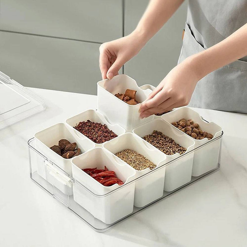 8 In 1 Seasoning Storage Box | Kitchen | Luvasmr - Satisfyingly Organised