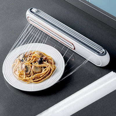 Magnetic Cling Film Dispenser with Safety Cutter | Kitchen | Luvasmr - Satisfyingly Organised