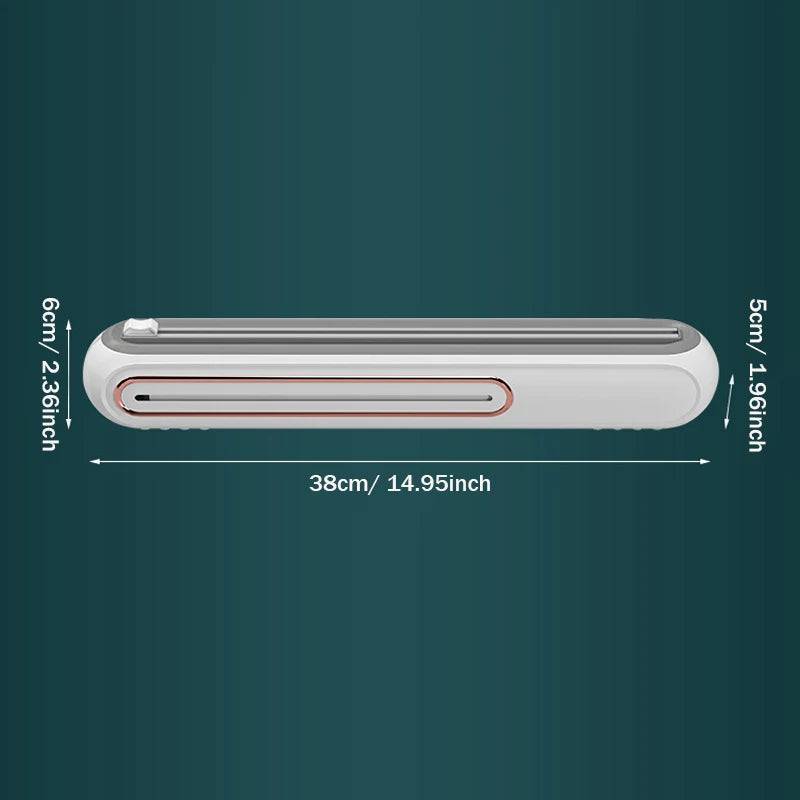 Magnetic Cling Film Dispenser with Safety Cutter | Kitchen | Luvasmr - Satisfyingly Organised
