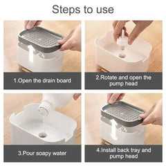 Soap Dispenser with Sponge Holder | Kitchen | Luvasmr - Satisfyingly Organised