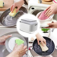 Soap Dispenser with Sponge Holder | Kitchen | Luvasmr - Satisfyingly Organised