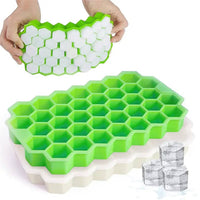 Ice Cube Mold Honeycomb Silicone Ice Cube Maker Ice Tray Mould Reusable Food Grade Ice Maker with Lids for Summer Juice Wine | Kitchen | Luvasmr - Satisfyingly Organised