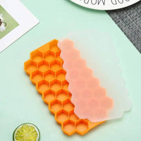 Ice Cube Mold Honeycomb Silicone Ice Cube Maker Ice Tray Mould Reusable Food Grade Ice Maker with Lids for Summer Juice Wine | Kitchen | Luvasmr - Satisfyingly Organised