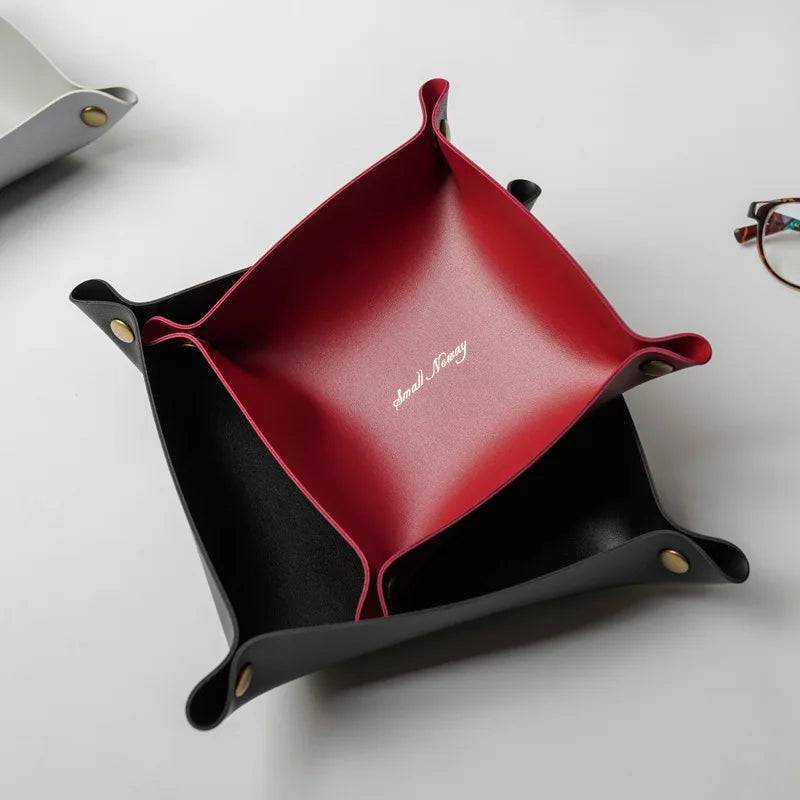 Nordic Leather Storage Tray | Living Room | Luvasmr - Satisfyingly Organised