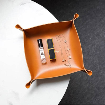 Nordic Leather Storage Tray | Living Room | Luvasmr - Satisfyingly Organised