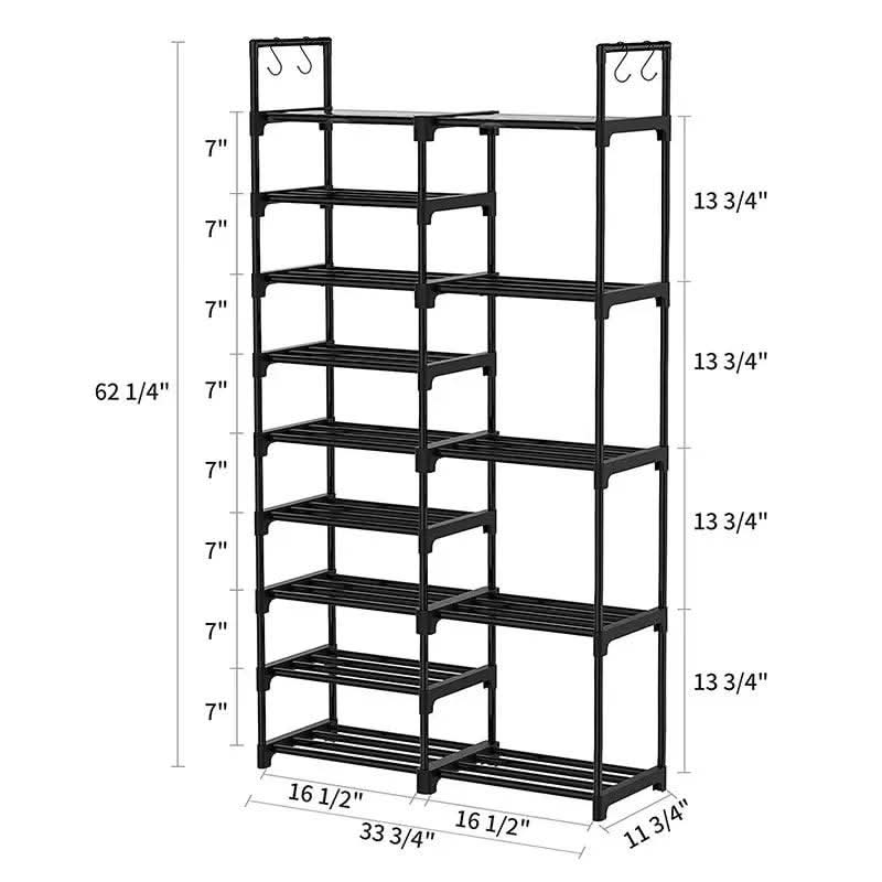 9-Tier Large Shoe Rack Storage Organiser | Living Room | Luvasmr - Satisfyingly Organised
