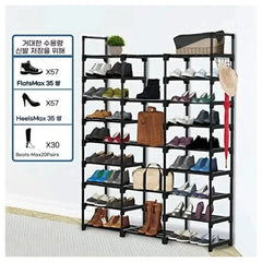 9-Tier Large Shoe Rack Storage Organiser | Living Room | Luvasmr - Satisfyingly Organised