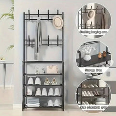 Multi-Layer Shoe and Hat Rack | Living Room | Luvasmr - Satisfyingly Organised