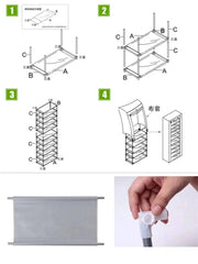 Multilayer Dust proof Shoe Rack Organiser | Living Room | Luvasmr - Satisfyingly Organised