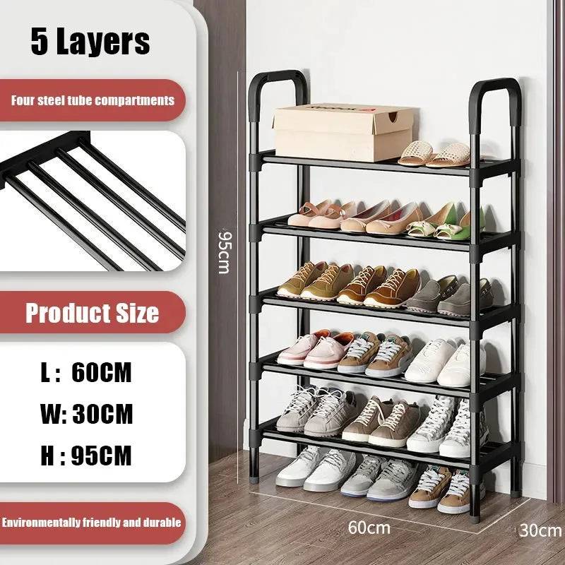 Multi-Layer Metal Shoe Rack Organiser | Living Room | Luvasmr - Satisfyingly Organised