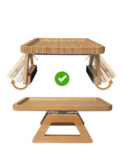 Foldable Bamboo Sofa Armrest Table | Living Room | Luvasmr - Satisfyingly Organised