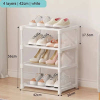 Multi-Layer Shoe Rack with Door Curtains | Living Room | Luvasmr - Satisfyingly Organised