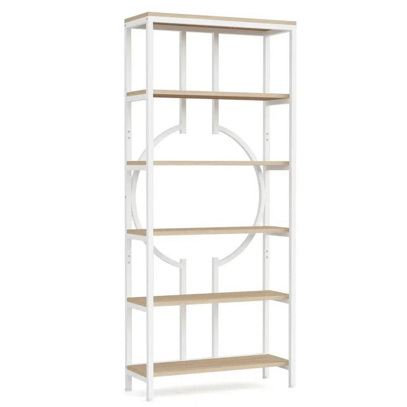 Retro 5-Tier Bookcase & Storage Shelf | Living Room | Luvasmr - Satisfyingly Organised