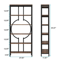 Retro 5-Tier Bookcase & Storage Shelf | Living Room | Luvasmr - Satisfyingly Organised
