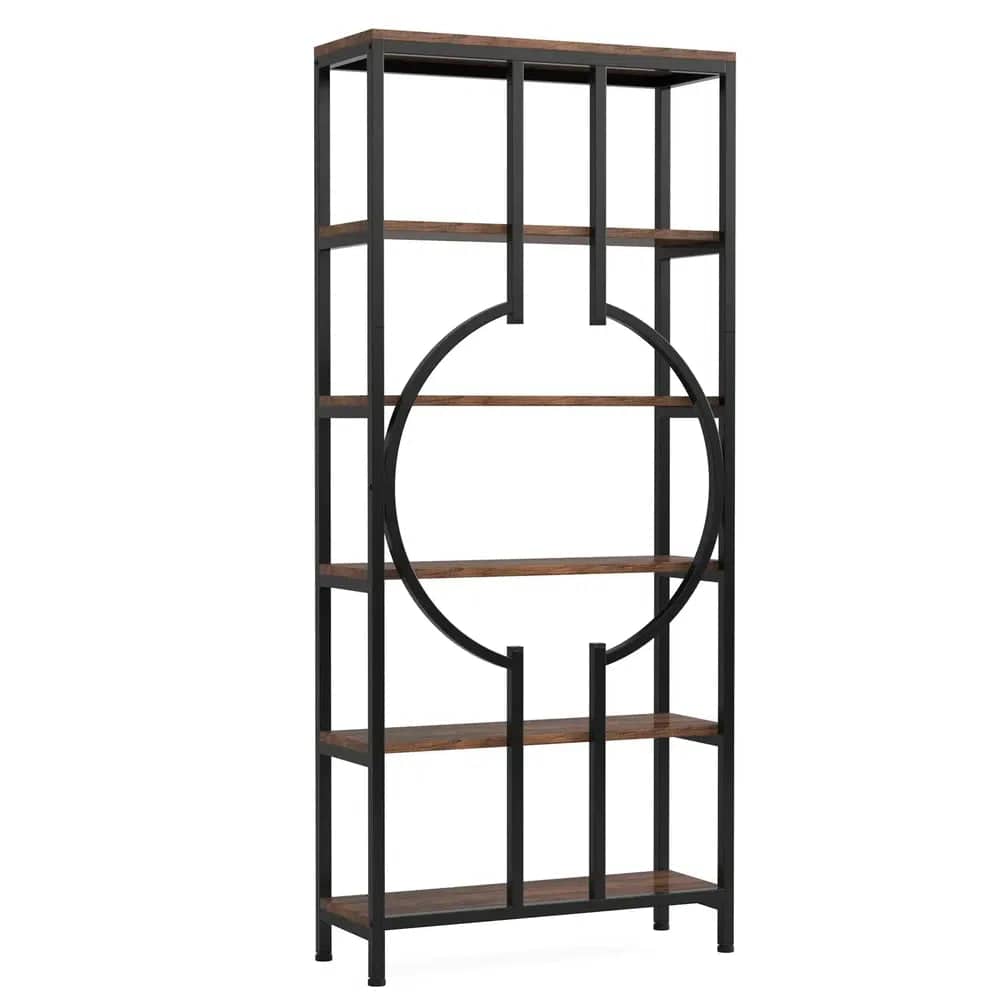 Retro 5-Tier Bookcase & Storage Shelf | Living Room | Luvasmr - Satisfyingly Organised