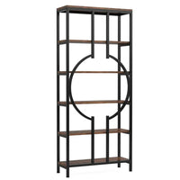 Retro 5-Tier Bookcase & Storage Shelf | Living Room | Luvasmr - Satisfyingly Organised