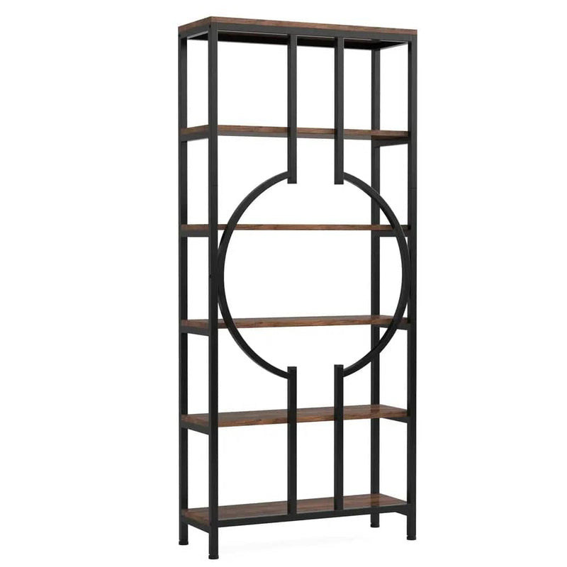 Retro 5-Tier Bookcase & Storage Shelf | Living Room | Luvasmr - Satisfyingly Organised